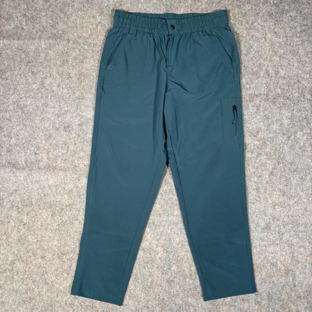 Avalanche Outdoor Supply Co Pants Womens M Teal Ripstop Cargo Hiking Trail